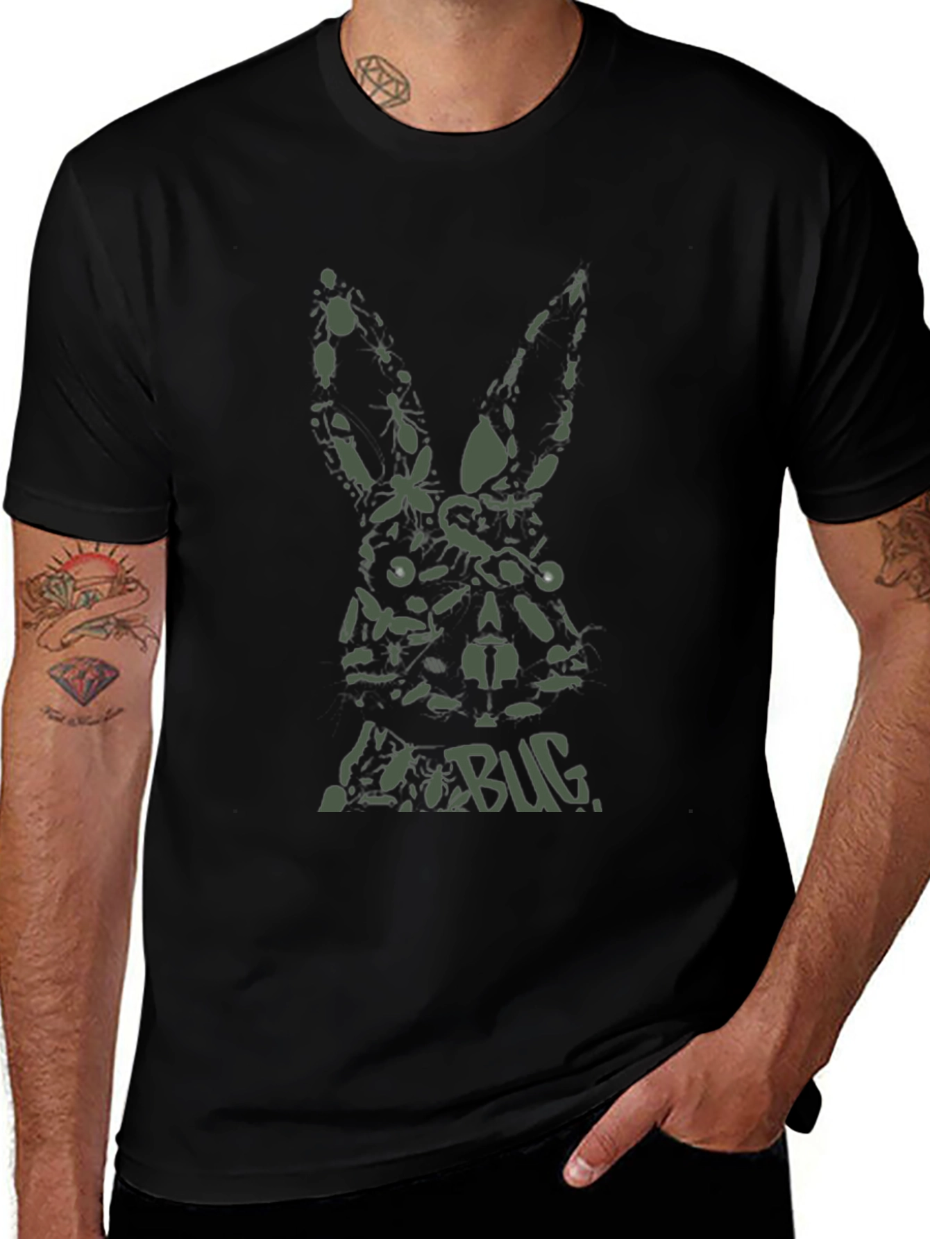 Bug Bunny Graphic Tee - Unique Insect Art