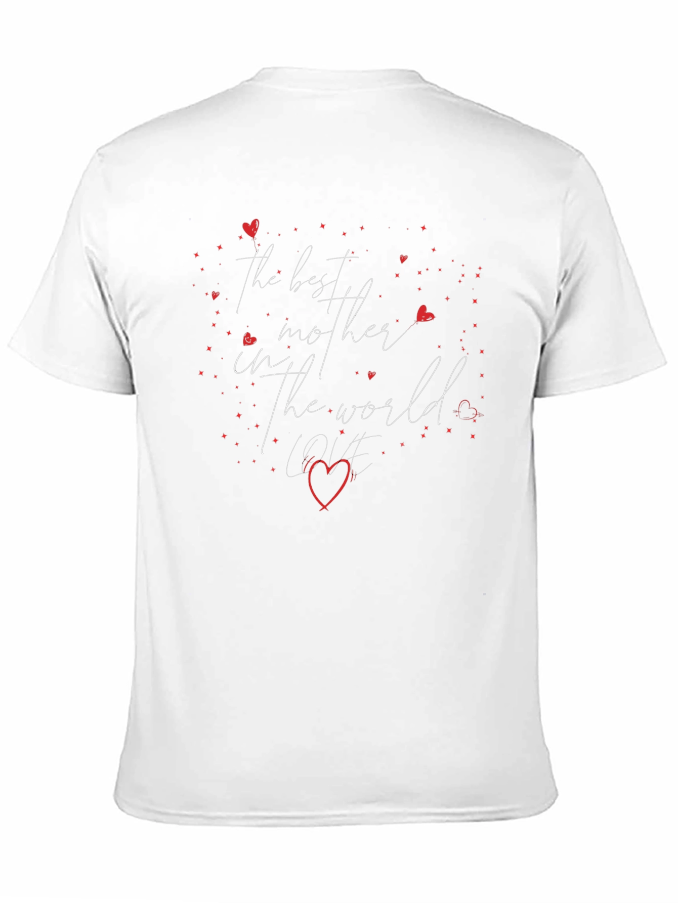 Best Mother T-Shirt - Heart Love Design