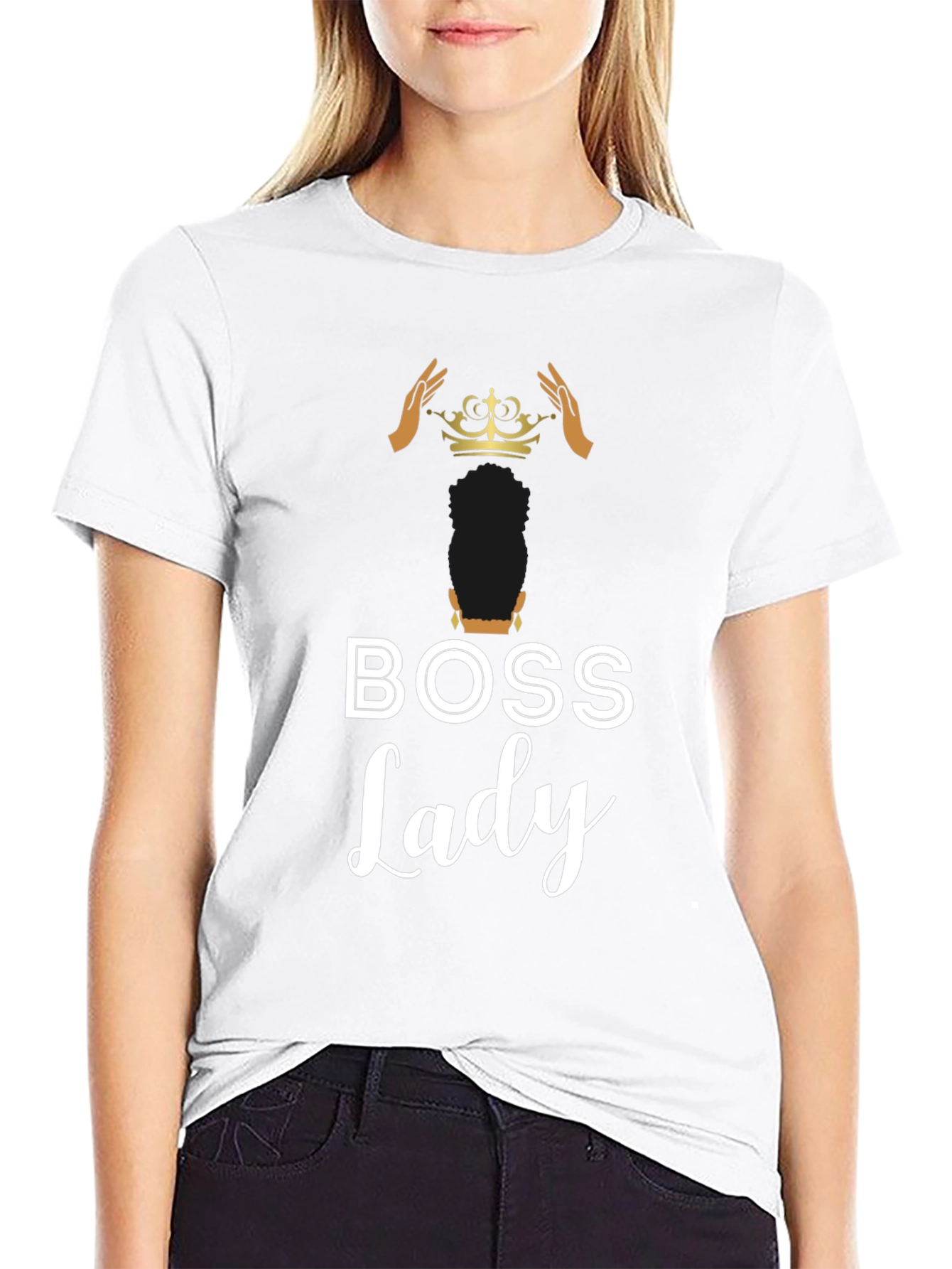 Boss Lady Graphic Tee - Black