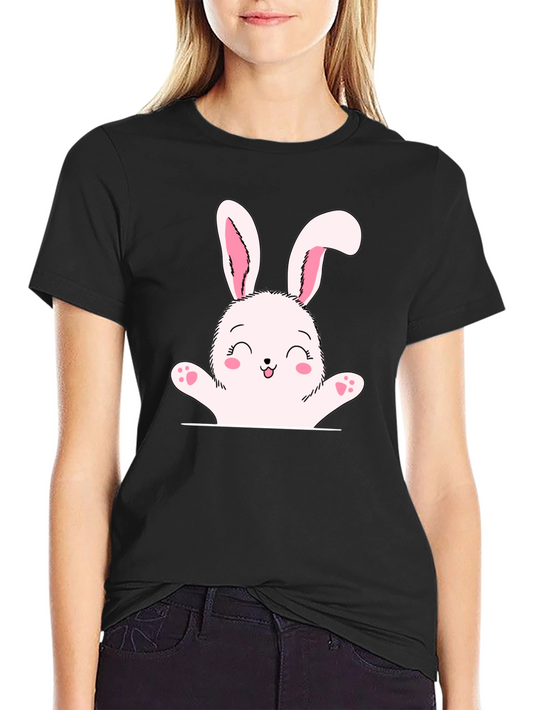 Cute Bunny Graphic Tee - Easter Shirt