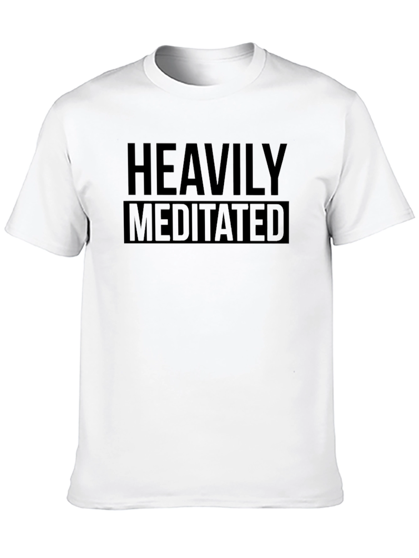 Heavily Meditated Black Graphic Tee