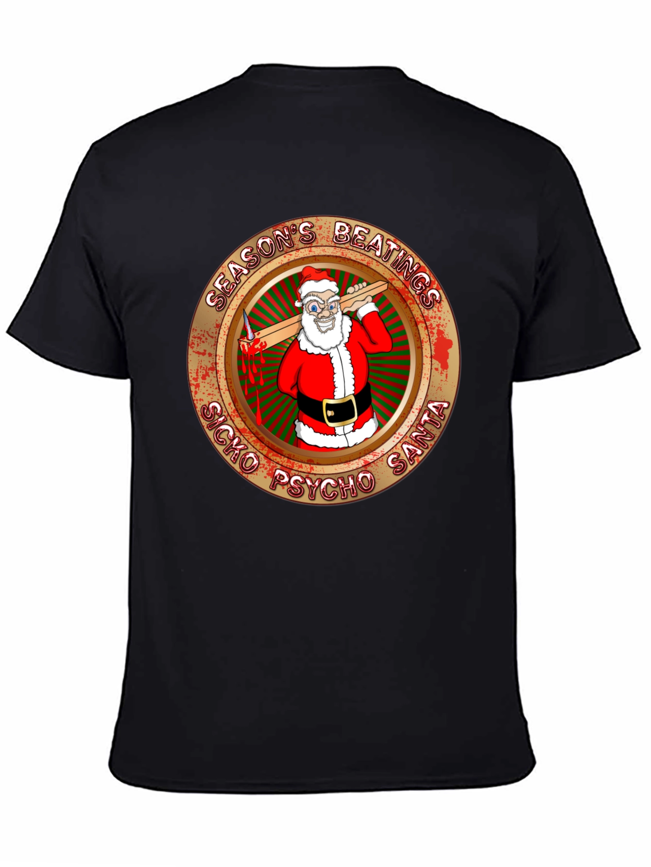 Seasons Beatings Sicko Psycho Santa T-Shirt