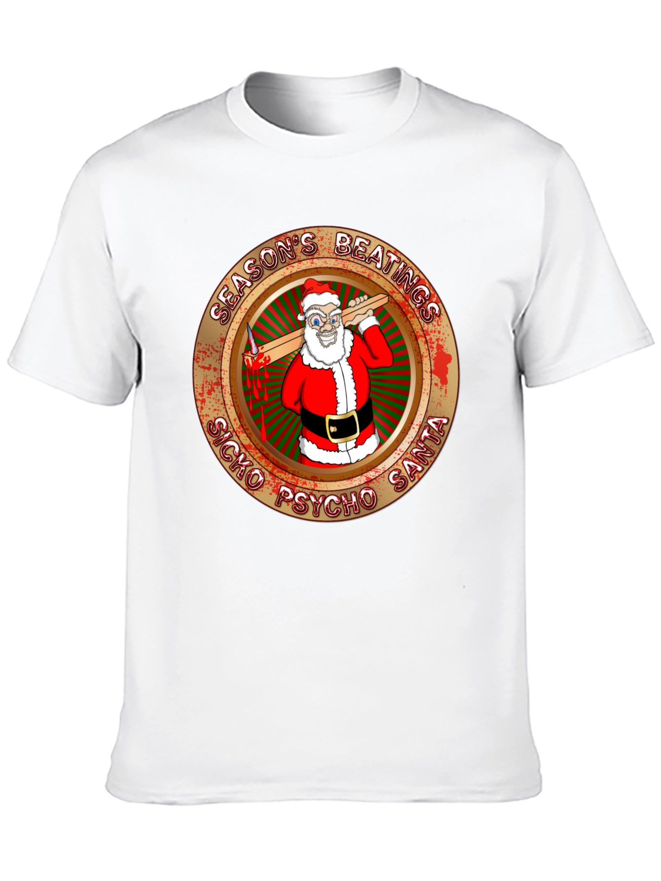 Seasons Beatings Sicko Psycho Santa T-Shirt