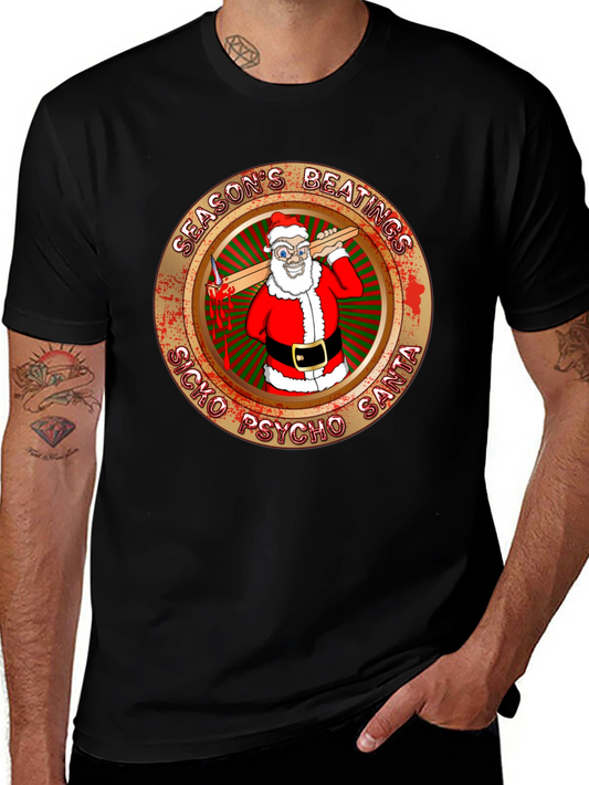 Seasons Beatings Sicko Psycho Santa T-Shirt