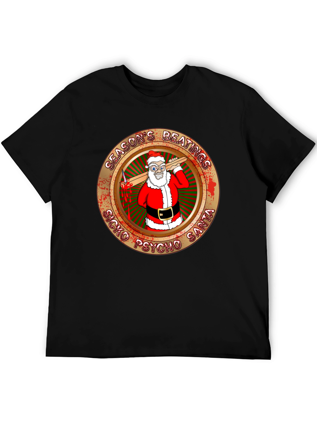 Seasons Beatings Sicko Psycho Santa T-Shirt