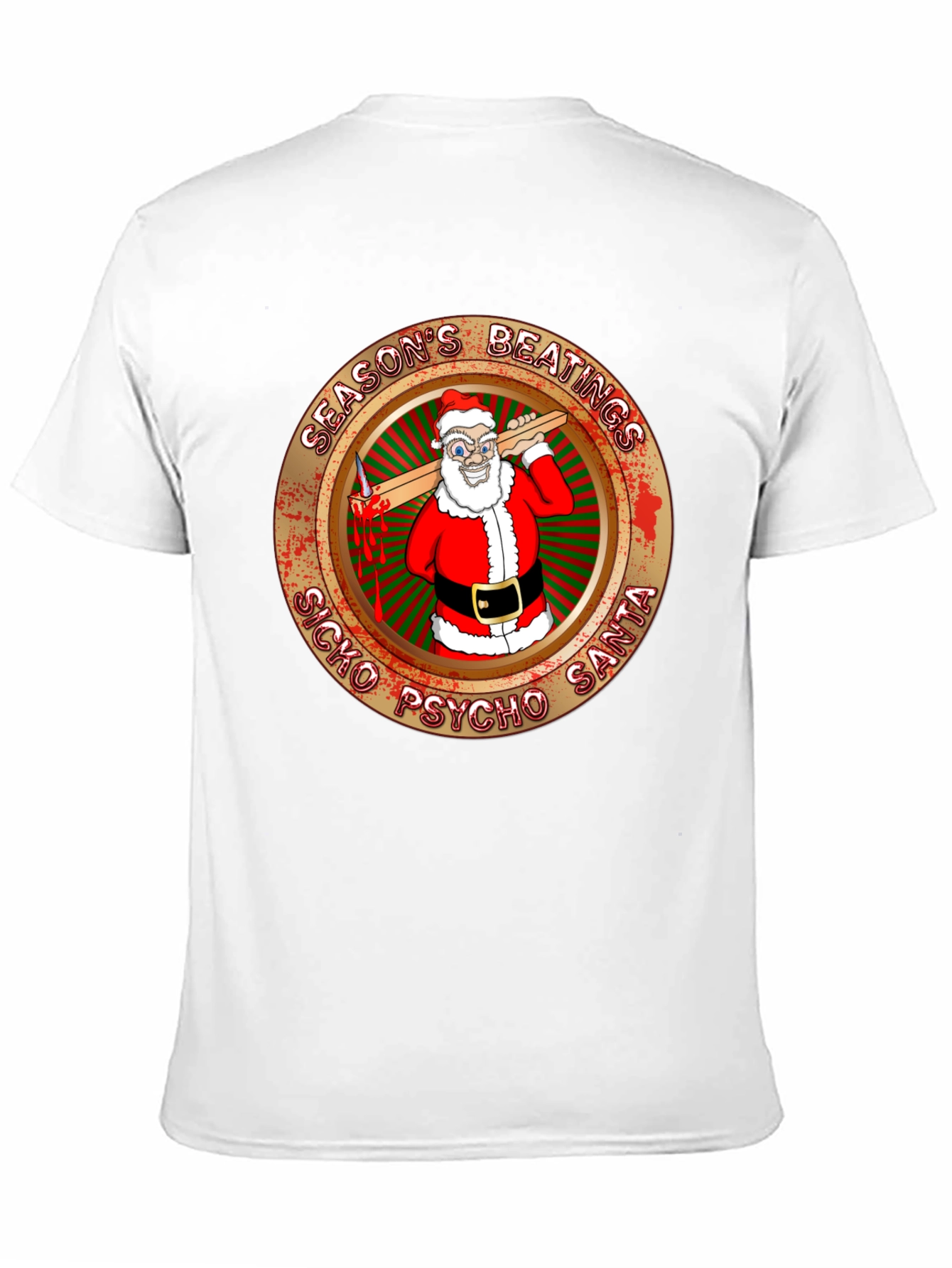 Seasons Beatings Sicko Psycho Santa T-Shirt