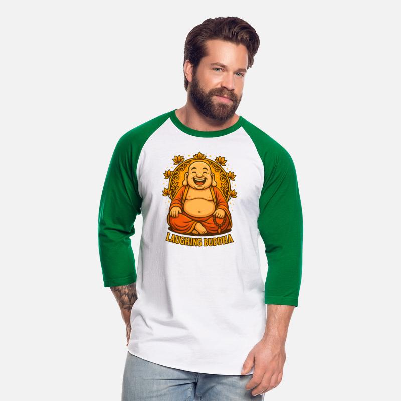 Laughing Buddha Cartoon Illustration | Zen Art
