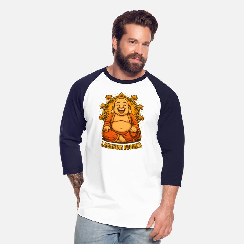 Laughing Buddha Cartoon Illustration | Zen Art