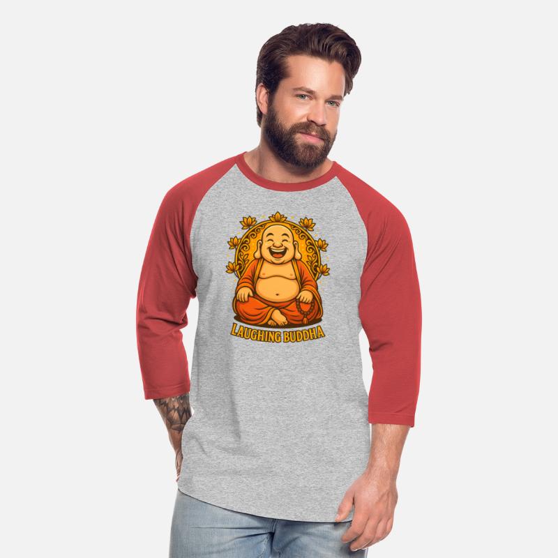 Laughing Buddha Cartoon Illustration | Zen Art
