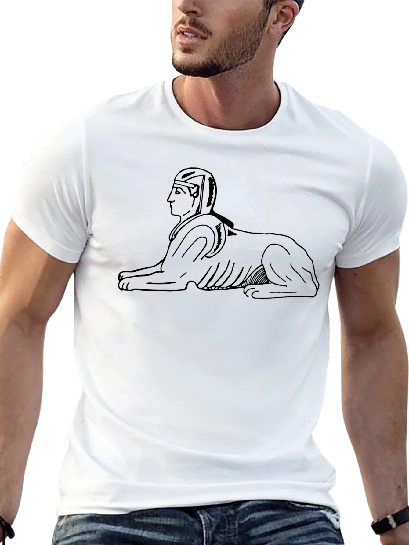 Sphinx Graphic Black T-Shirt