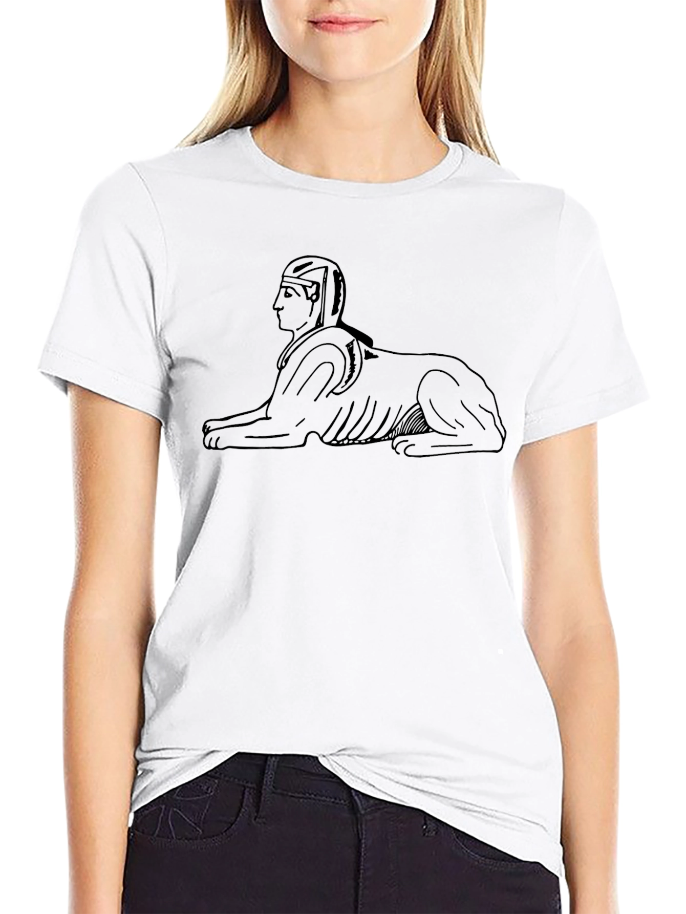 Sphinx Graphic Black T-Shirt