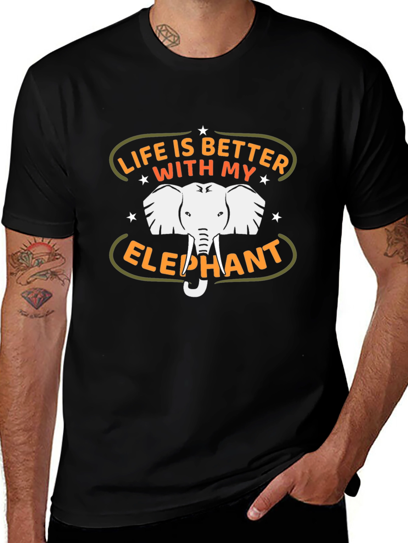 Life is Better with My Elephant Graphic Tee