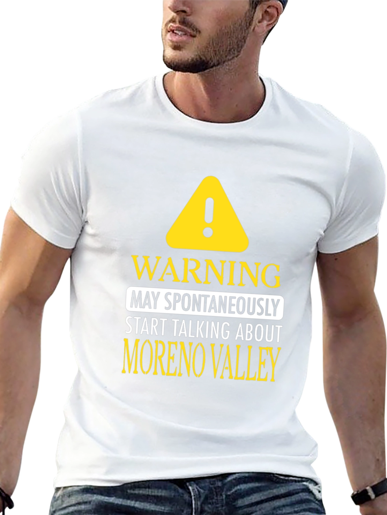 Moreno Valley Talking Warning Black T-Shirt