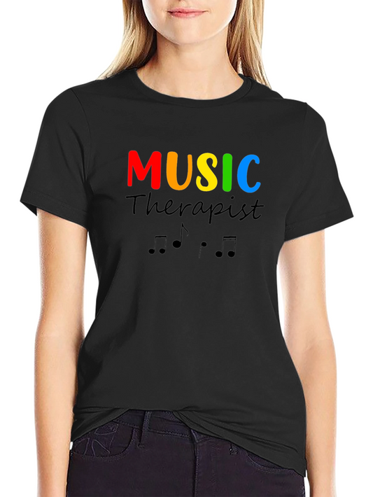 Music Therapist T-Shirt - Colorful Musical Tee