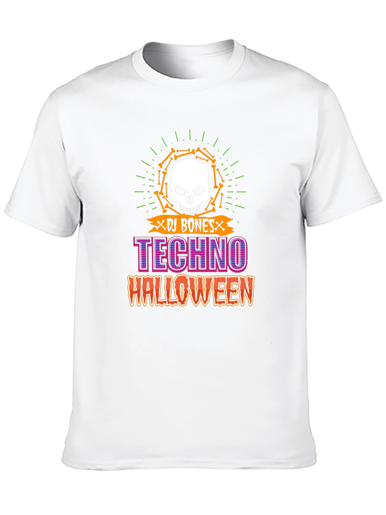 DJ Bones Techno Halloween Graphic Tee