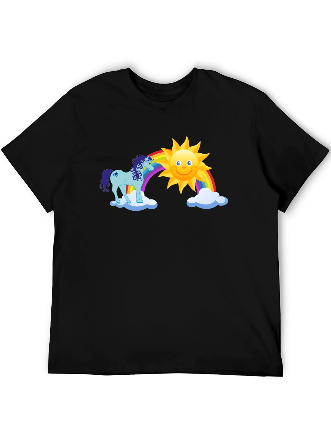 Unicorn Rainbow Sun Graphic Tee