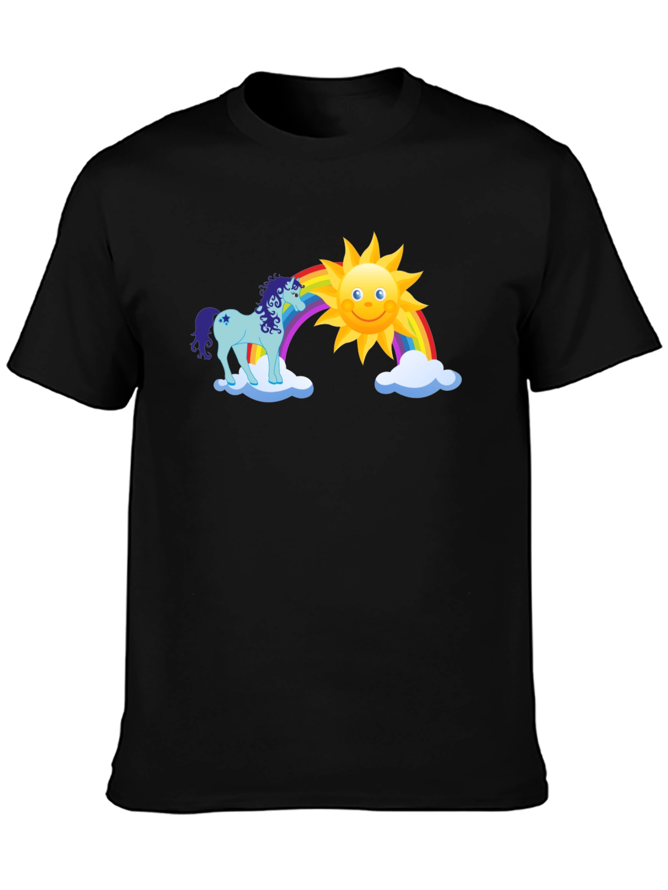 Unicorn Rainbow Sun Graphic Tee