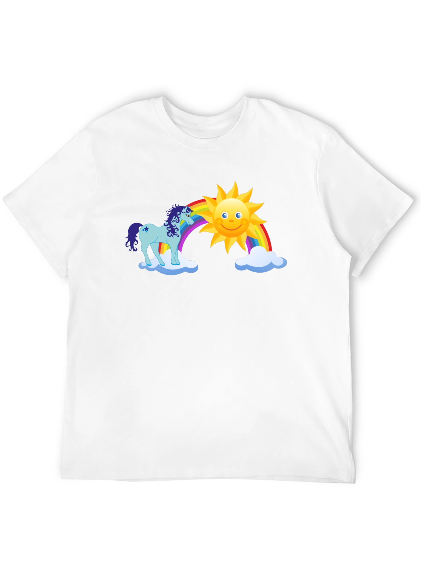 Unicorn Rainbow Sun Graphic Tee