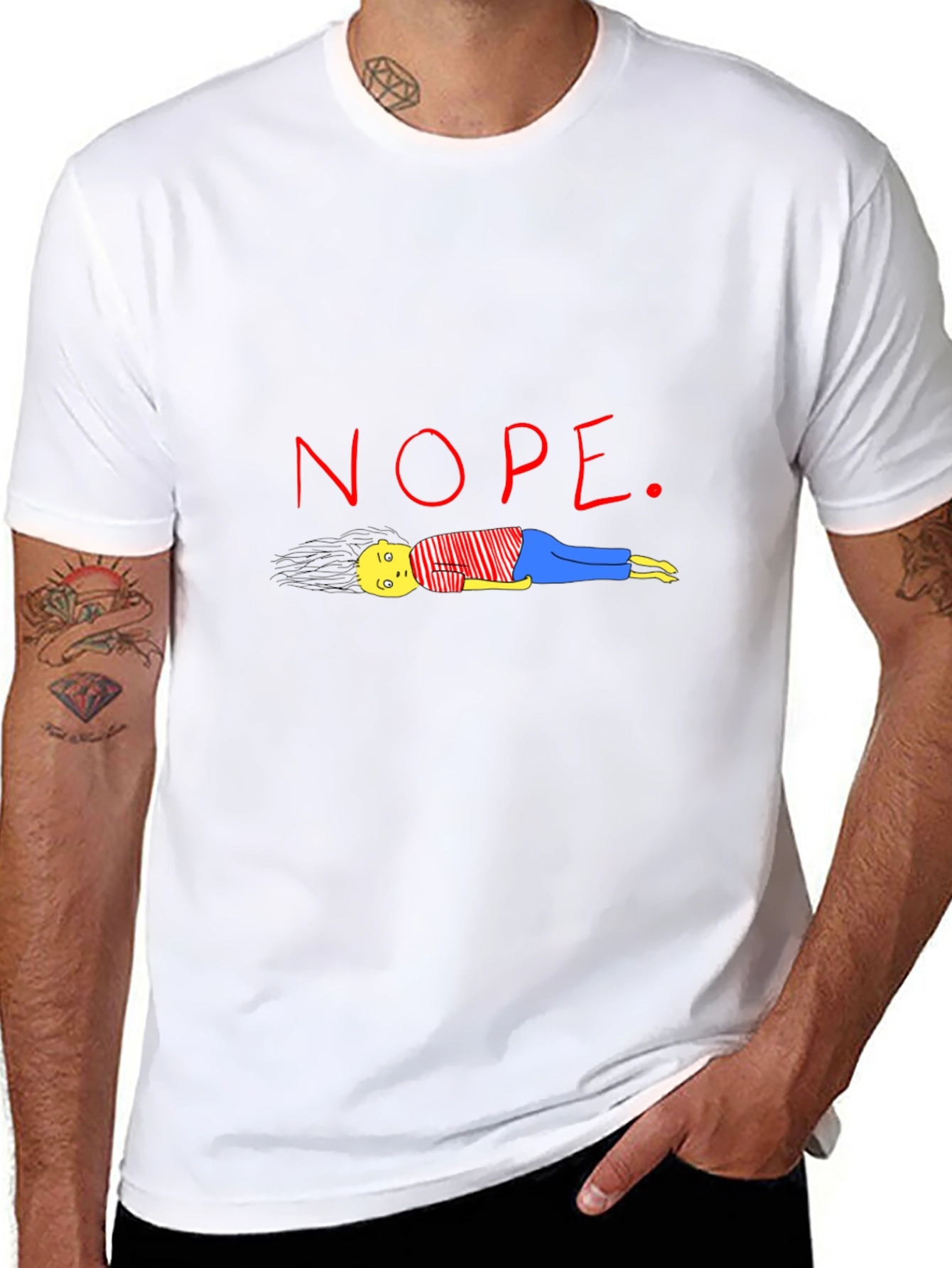 Nope T-Shirt - Funny Graphic Tee