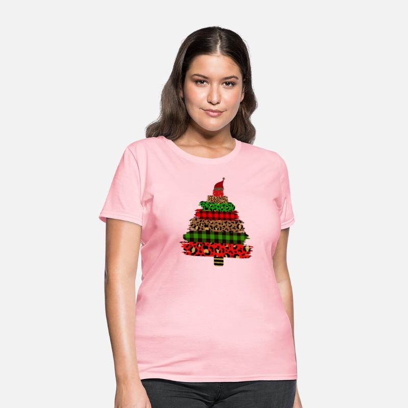 Leopard Brush Strokes Christmas Tree