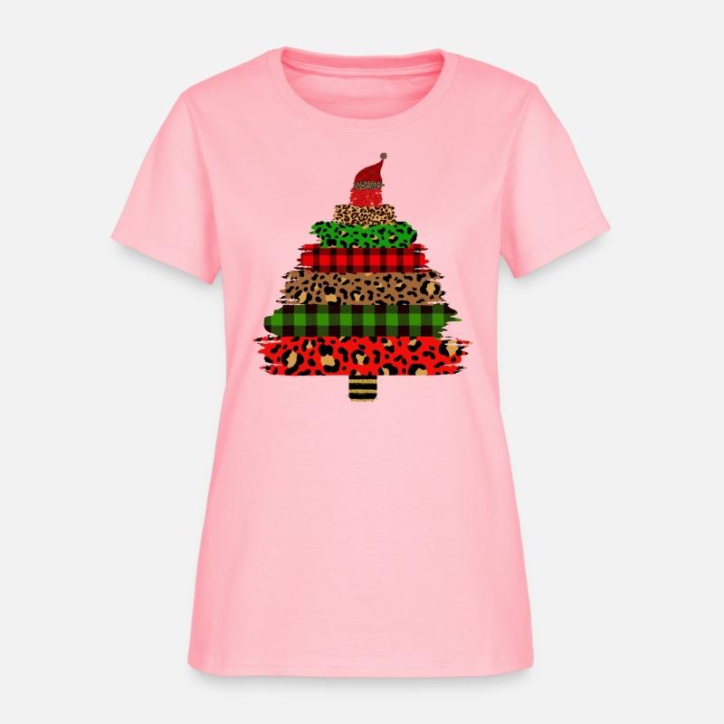 Leopard Brush Strokes Christmas Tree
