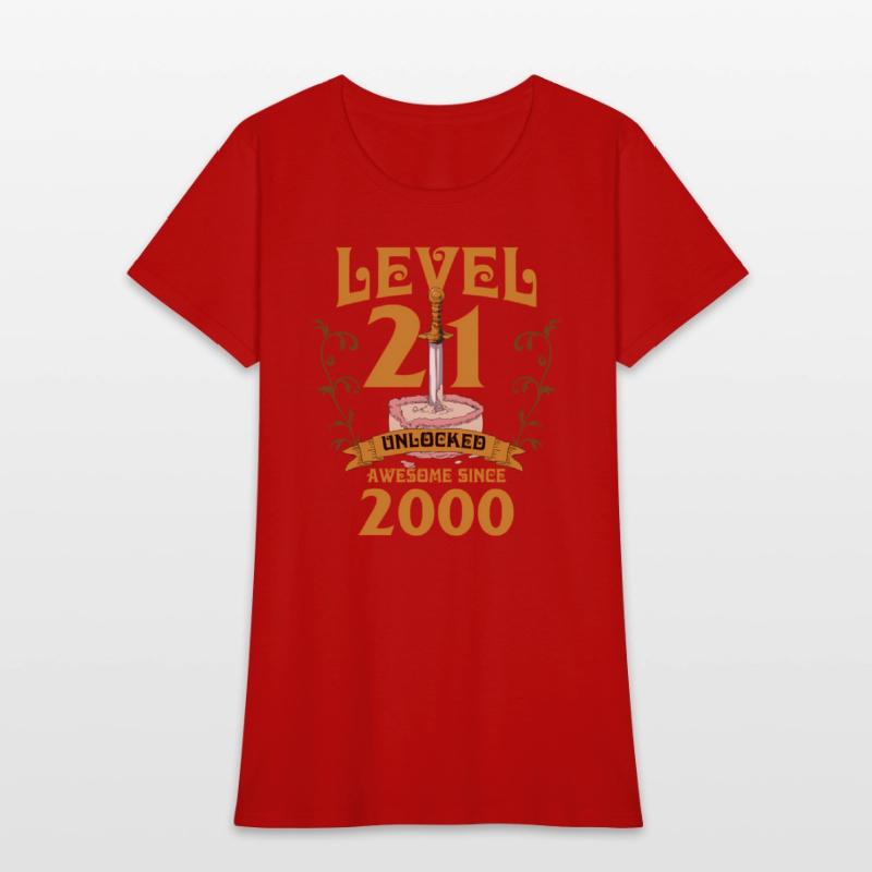 Level 21 Unlocked Gamer Age 21 2000 Age 21 Bday