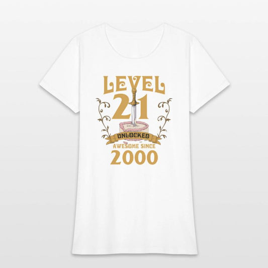 Level 21 Unlocked Gamer Age 21 2000 Age 21 Bday