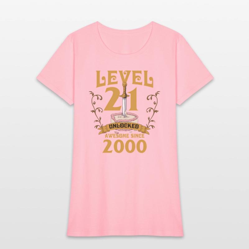 Level 21 Unlocked Gamer Age 21 2000 Age 21 Bday