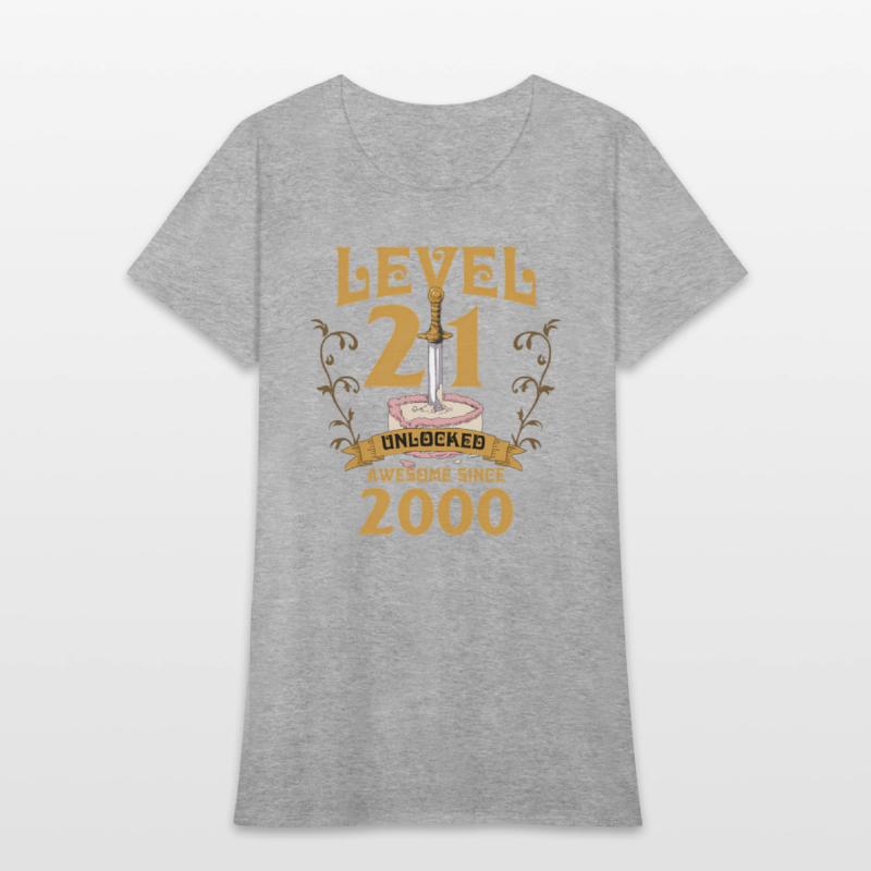 Level 21 Unlocked Gamer Age 21 2000 Age 21 Bday