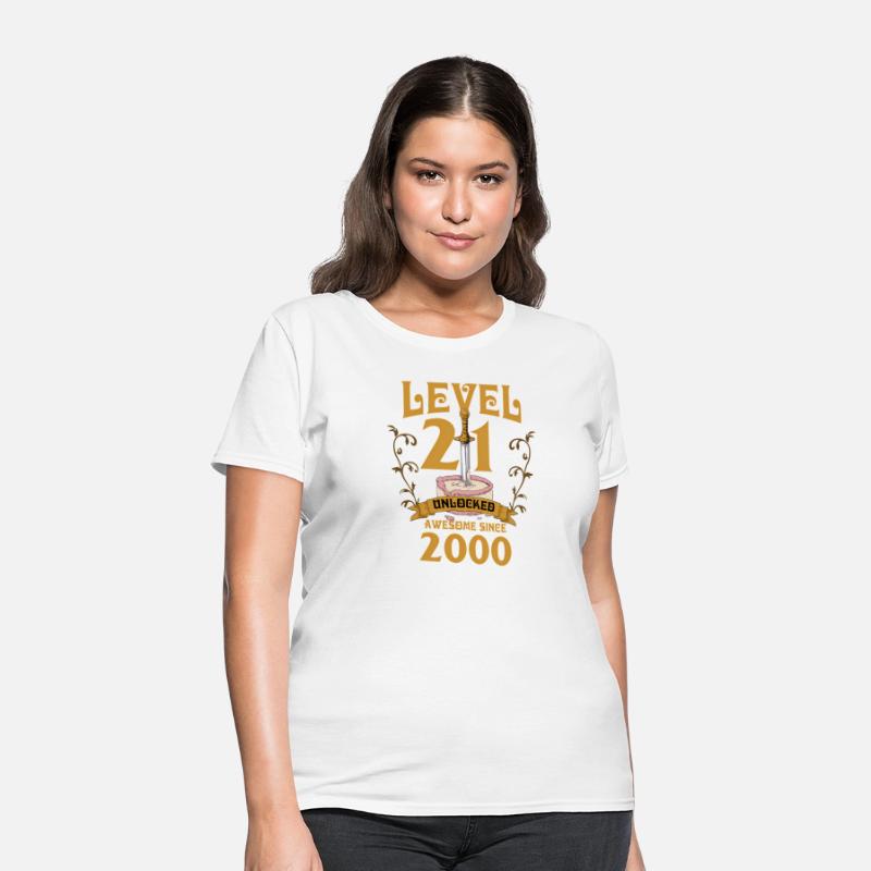 Level 21 Unlocked Gamer Age 21 2000 Age 21 Bday