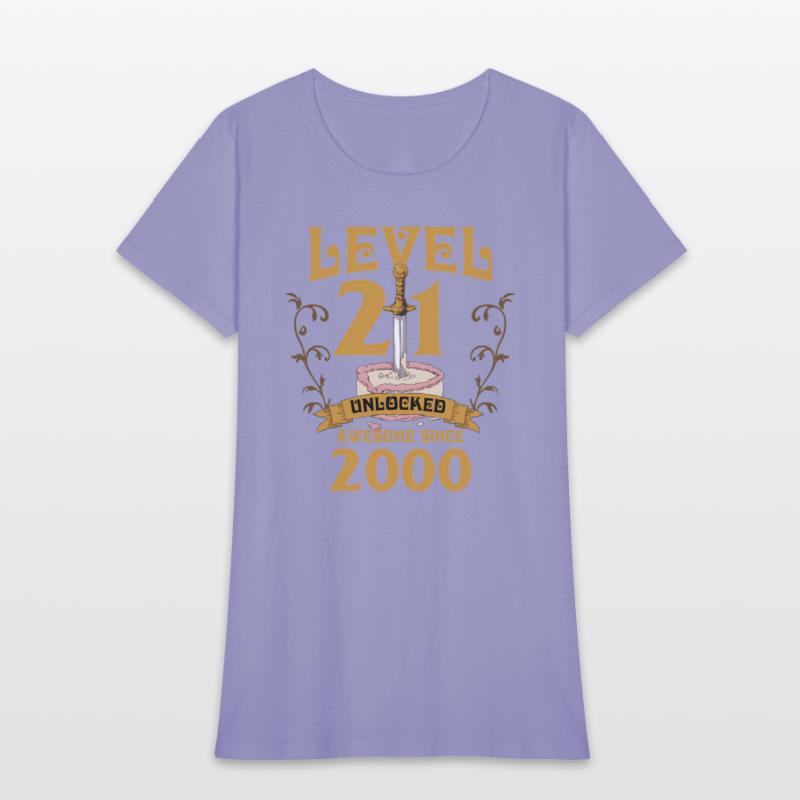 Level 21 Unlocked Gamer Age 21 2000 Age 21 Bday