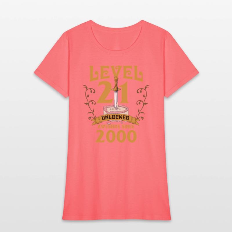 Level 21 Unlocked Gamer Age 21 2000 Age 21 Bday