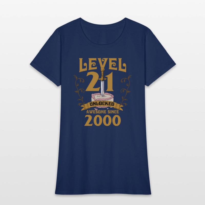 Level 21 Unlocked Gamer Age 21 2000 Age 21 Bday