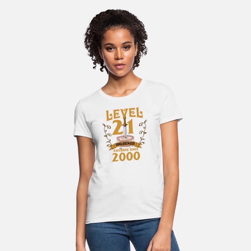 Level 21 Unlocked Gamer Age 21 2000 Age 21 Bday