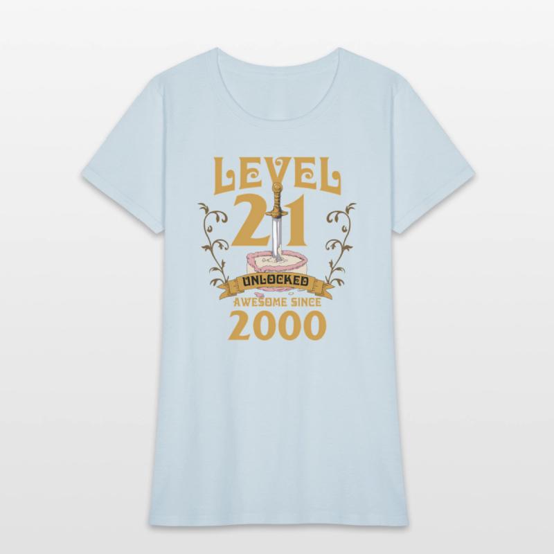 Level 21 Unlocked Gamer Age 21 2000 Age 21 Bday