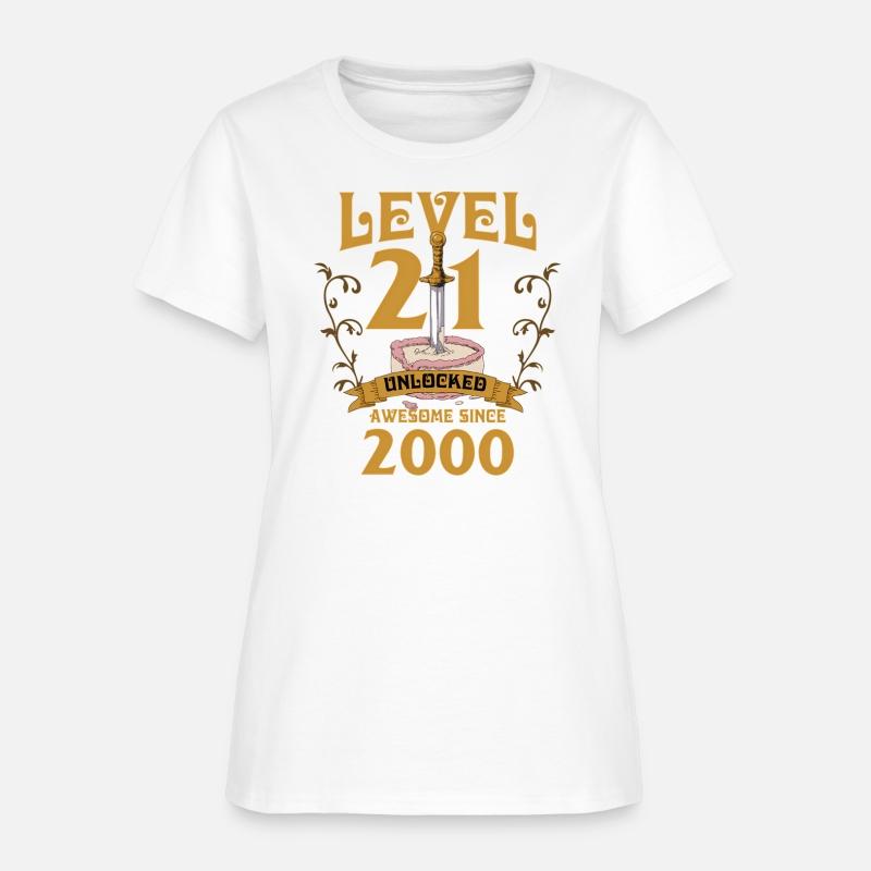 Level 21 Unlocked Gamer Age 21 2000 Age 21 Bday