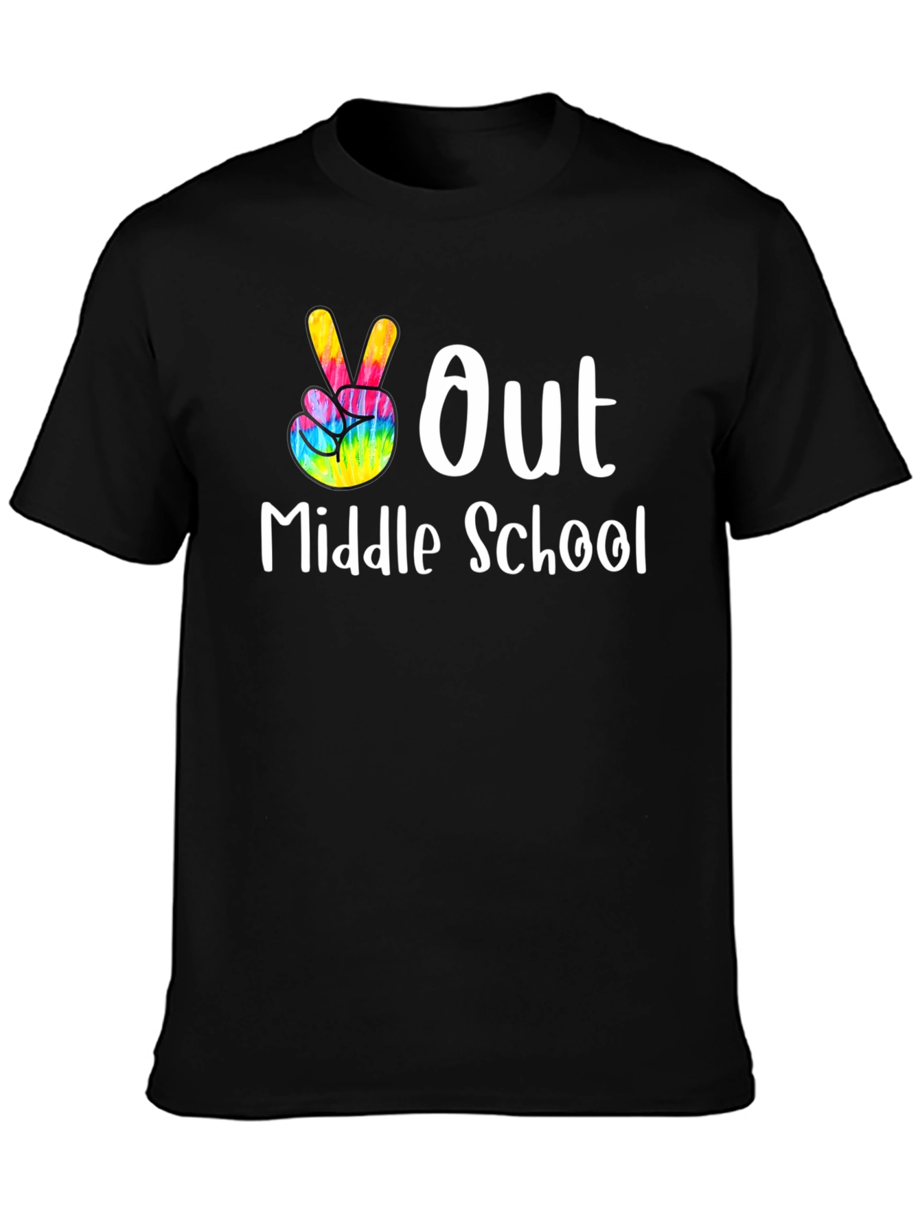 Peace Out Middle School Graphic Tee