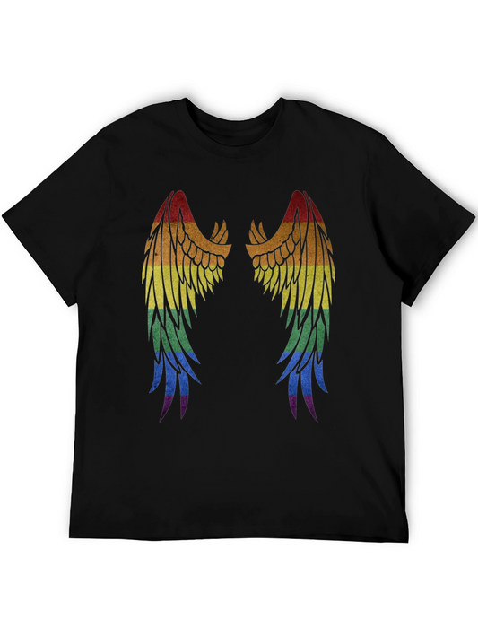Rainbow Angel Wings T-Shirt - Pride Apparel