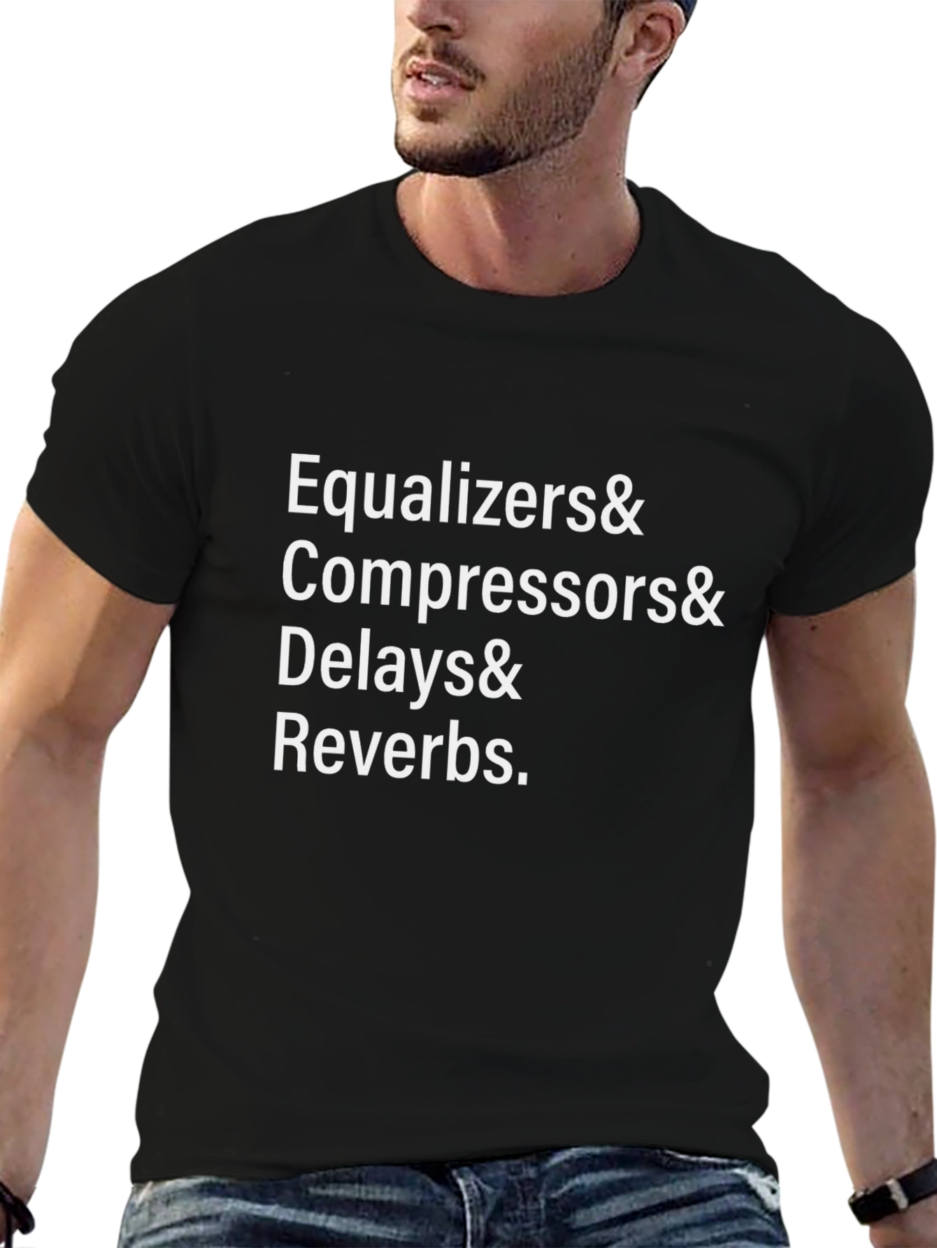Equalizers Compressors Delays Reverbs Black T-Shirt