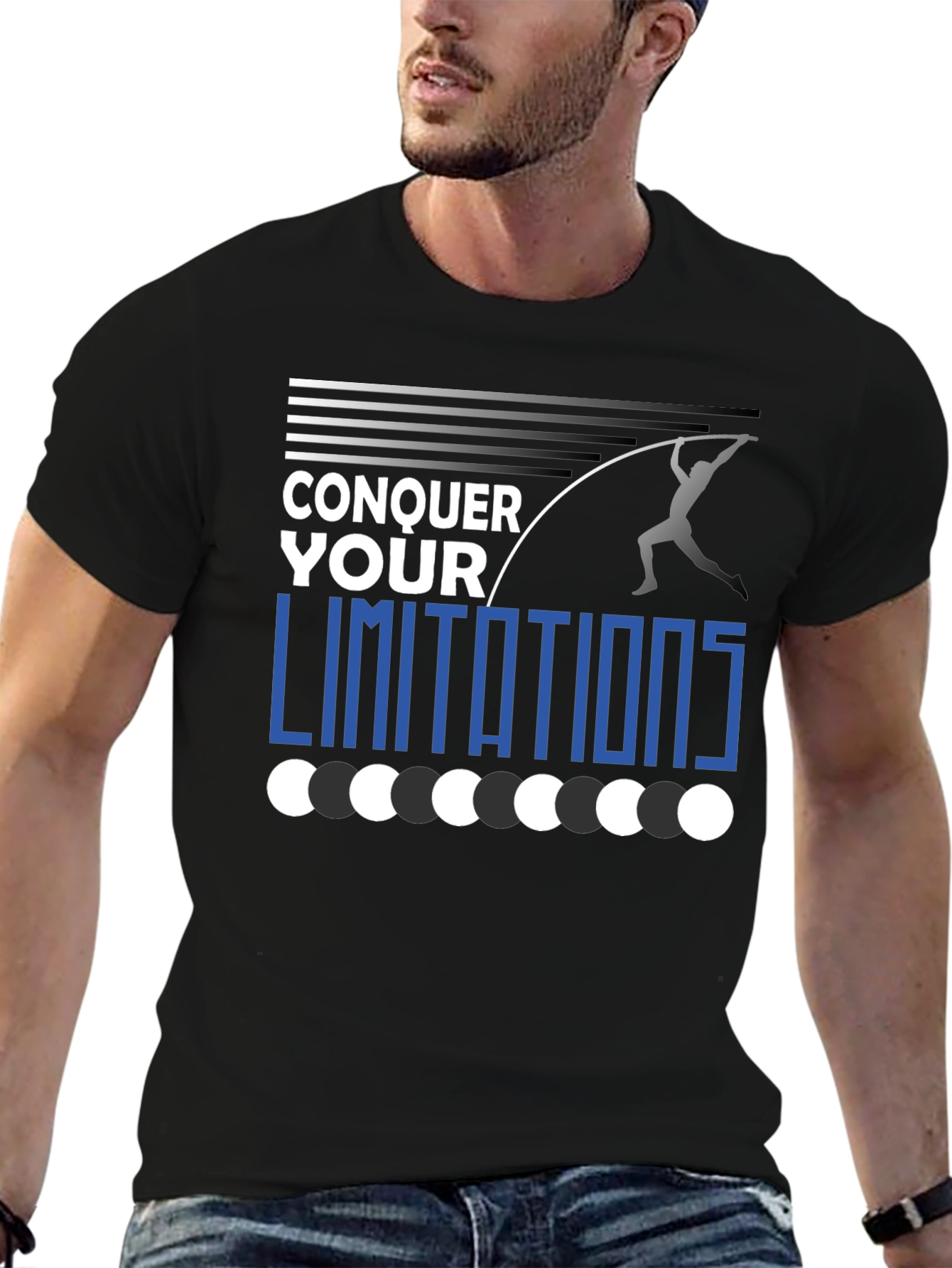 Conquer Your Limitations Graphic Tee Pole Vault