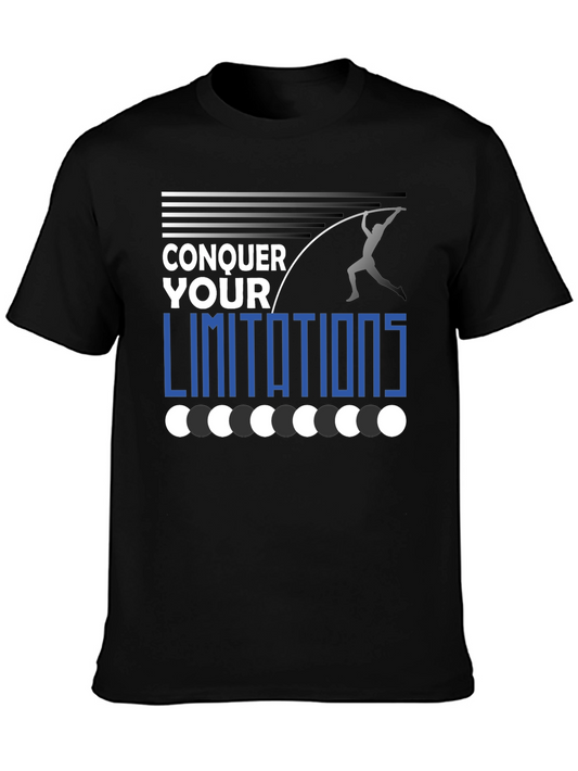 Conquer Your Limitations Graphic Tee Pole Vault