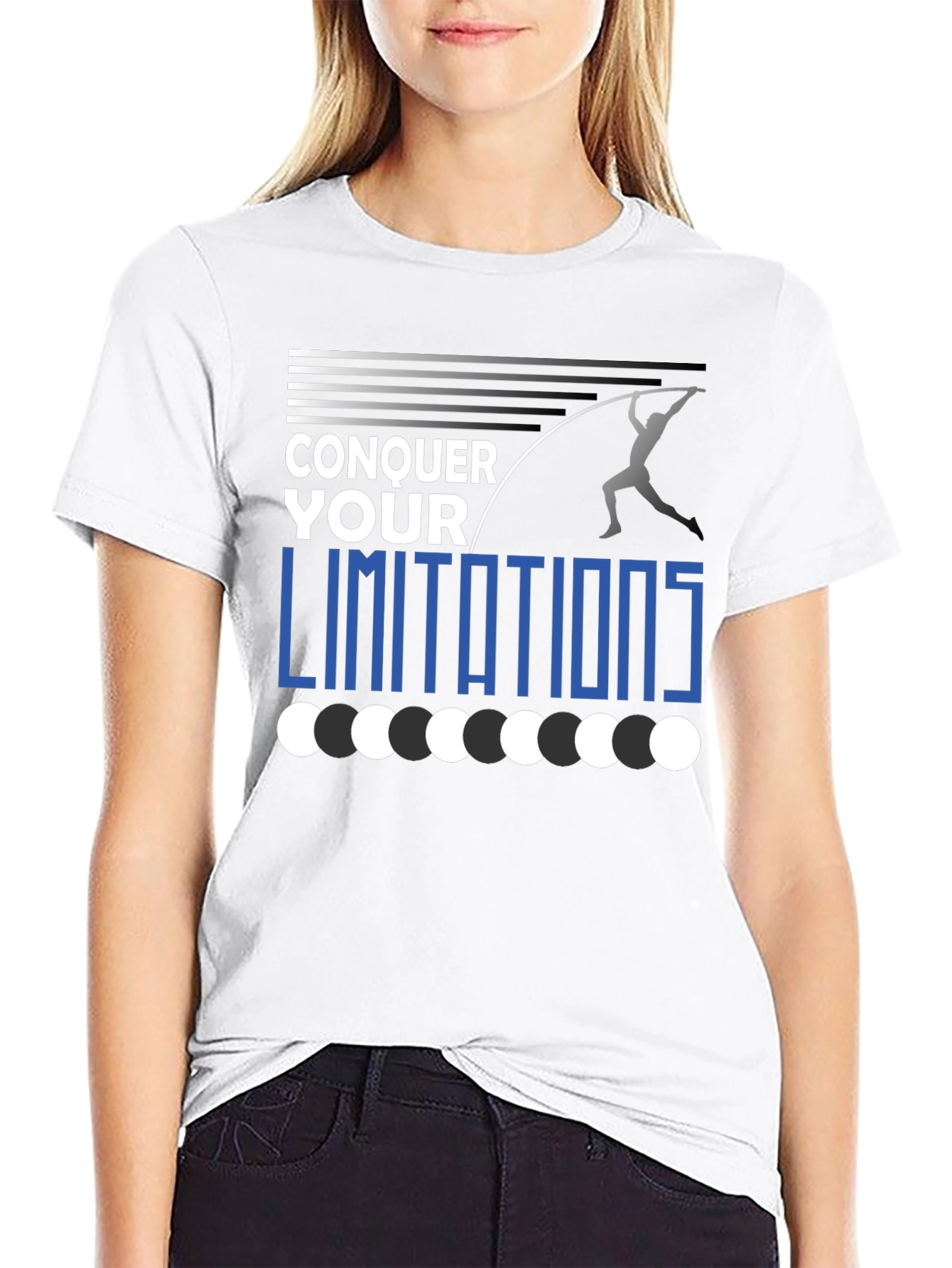 Conquer Your Limitations Graphic Tee Pole Vault