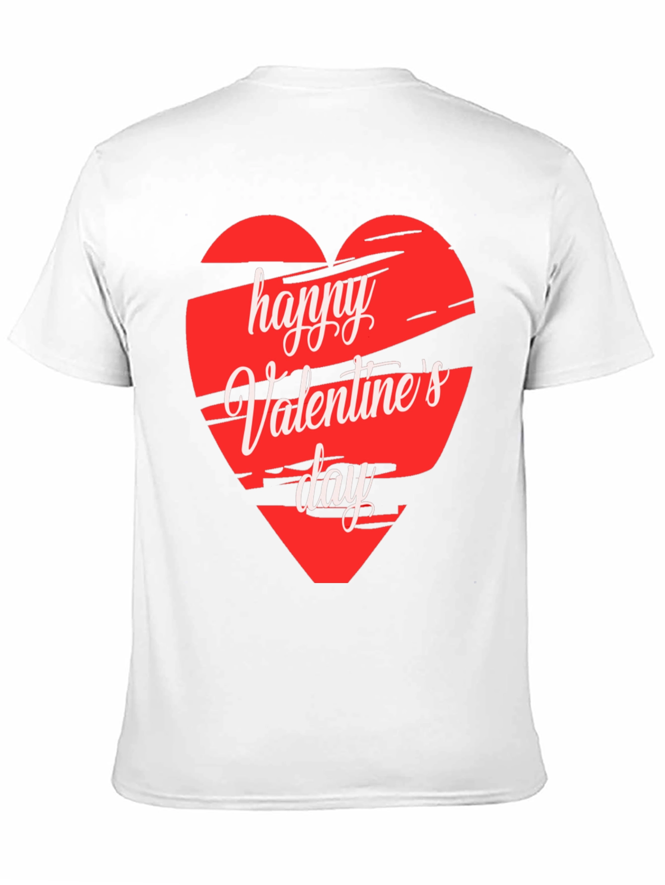 Happy Valentines Day Graphic Tee - Black
