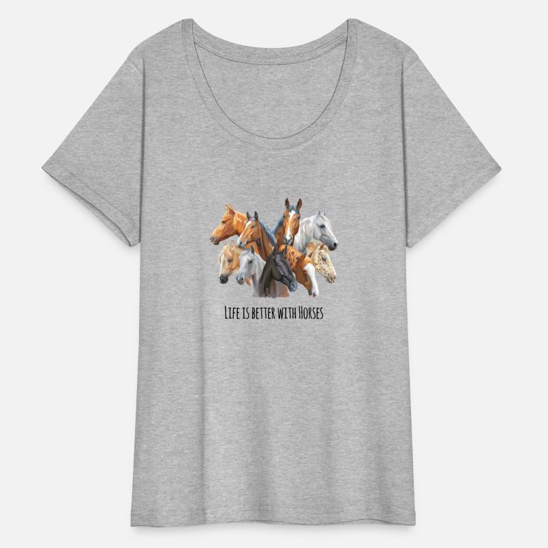 Life is Better with Horses Breeds Equestrian Lover
