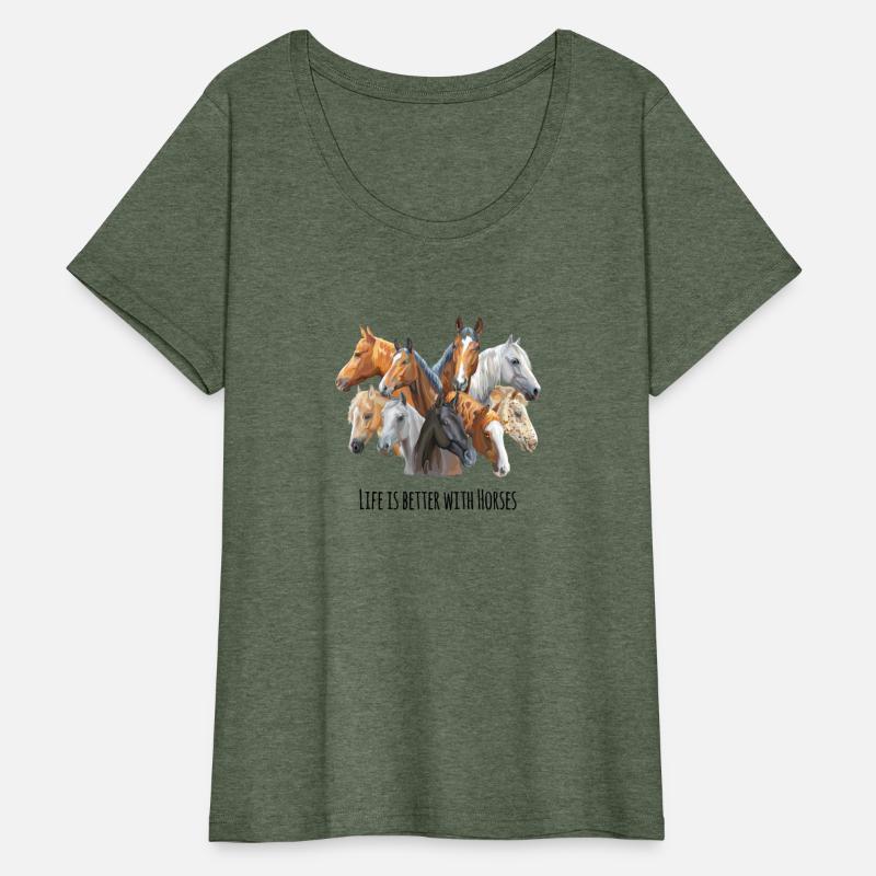 Life is Better with Horses Breeds Equestrian Lover