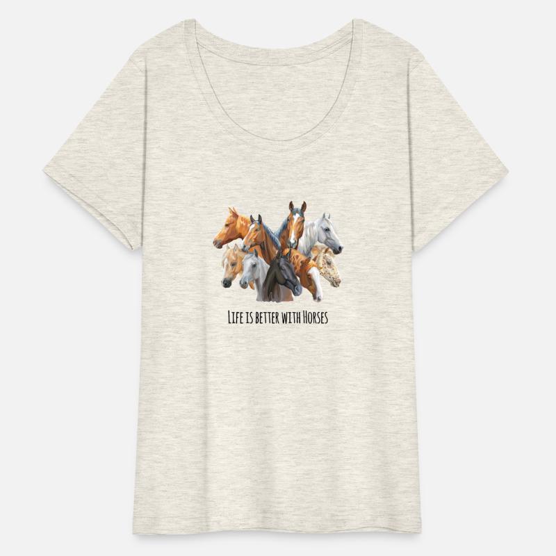 Life is Better with Horses Breeds Equestrian Lover