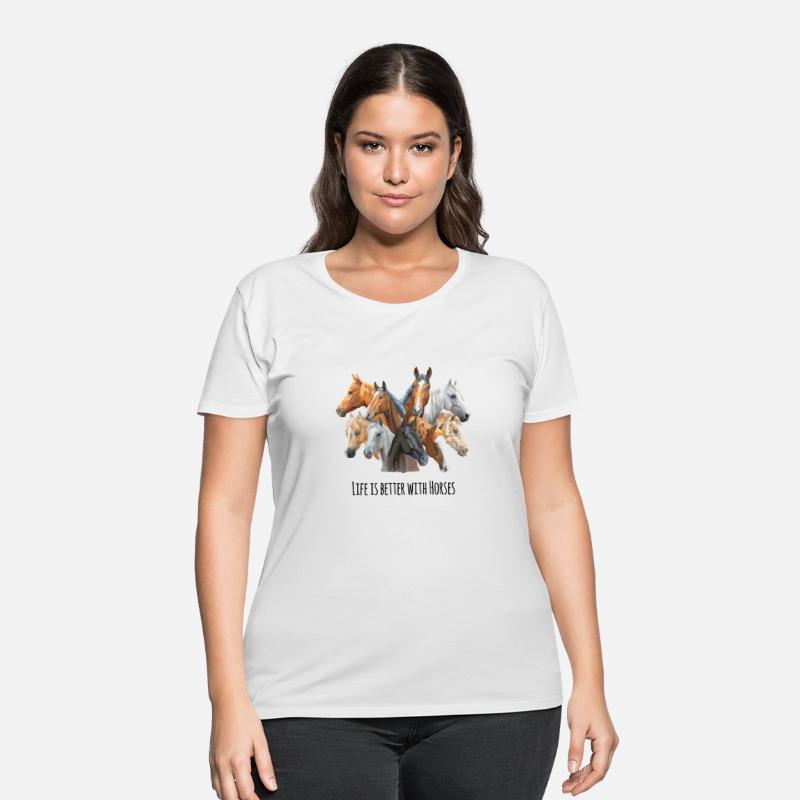 Life is Better with Horses Breeds Equestrian Lover
