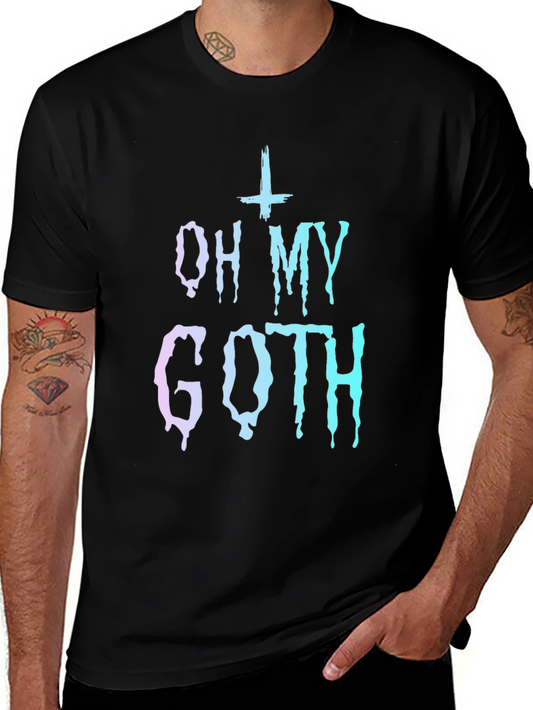 Oh My Goth Graphic Tee - Trendy Gothic Style