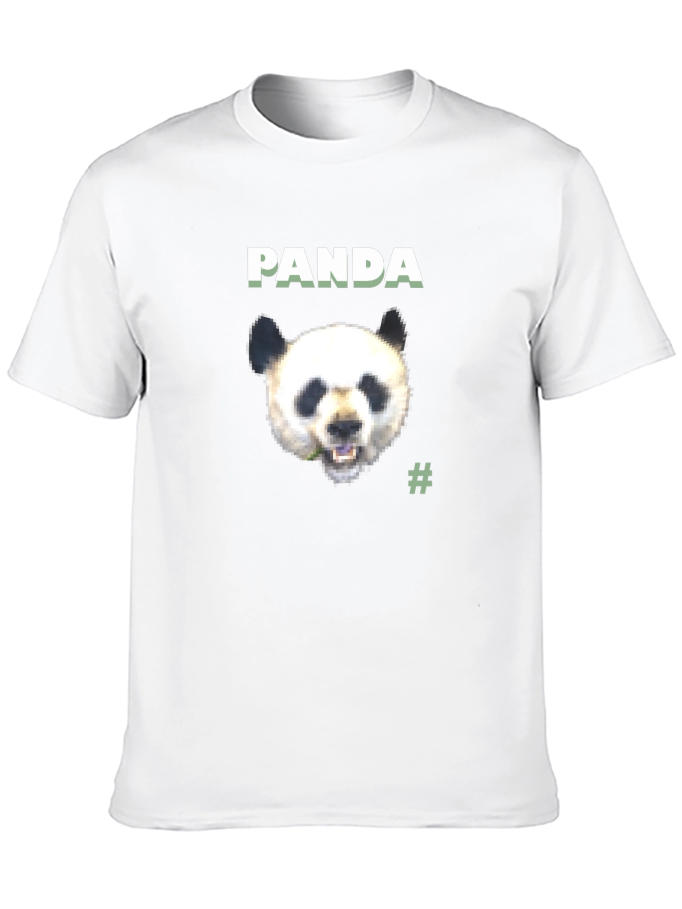 Panda Graphic Tee - Black Cotton Blend