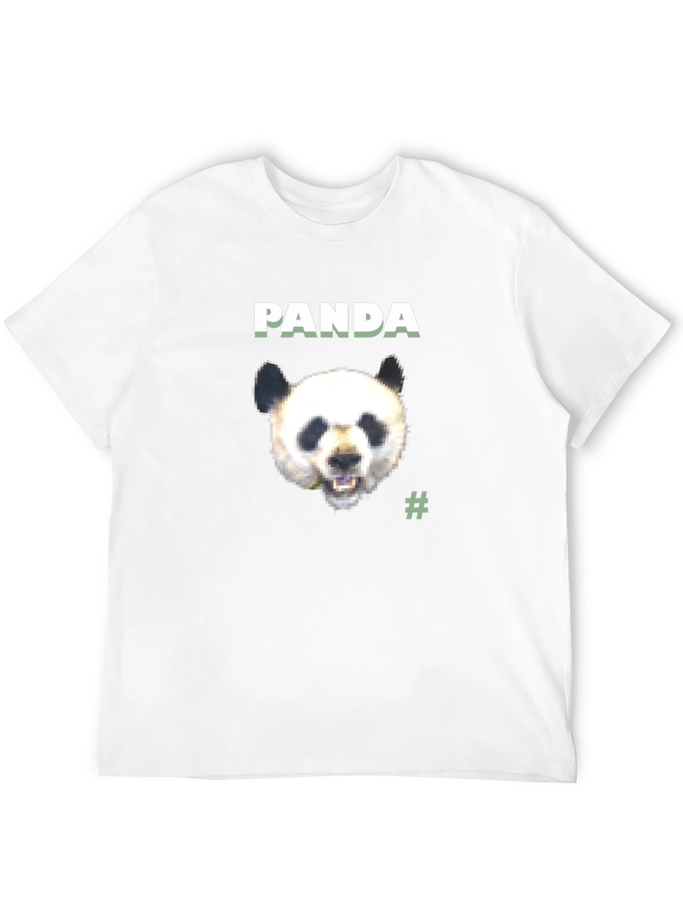 Panda Graphic Tee - Black Cotton Blend